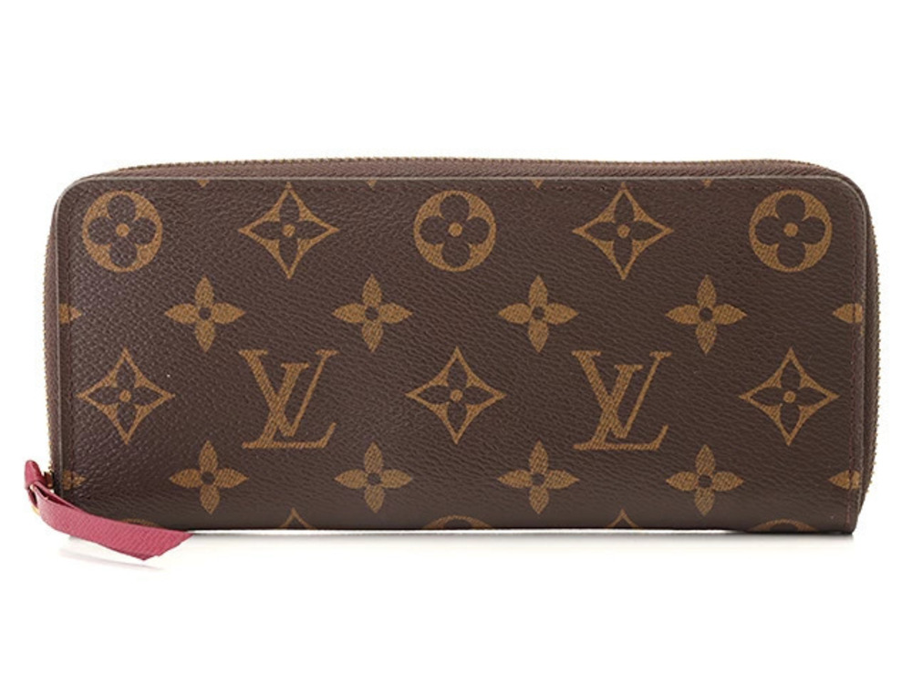 LOUIS VUITTON Portefeuille Clemence Monogram Fuschia Pink